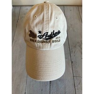 Walt Disney World Authentic EST. 71 Tan Adult Adjustable Hat RN# 84167